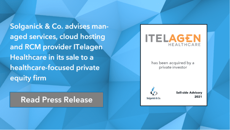 Solganick & Co. acts as exclusive financial advisor to ITelagen Healthcare in successful sale to DAS Health