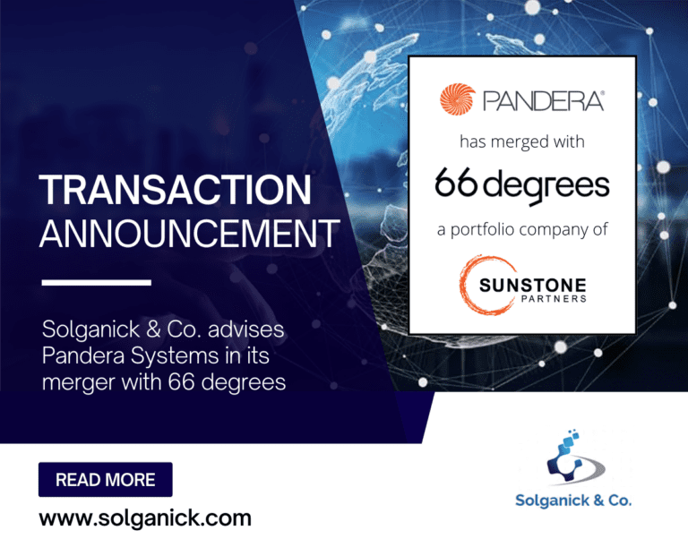 Solganick & Co. Advises Pandera Systems in its Strategic Merger with 66degrees