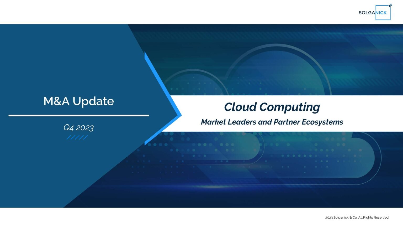 cloud computing mergers and acquisitions report update 2023