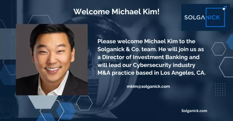 Michael Kim Director of Investment Banking Cybersecurity Sector