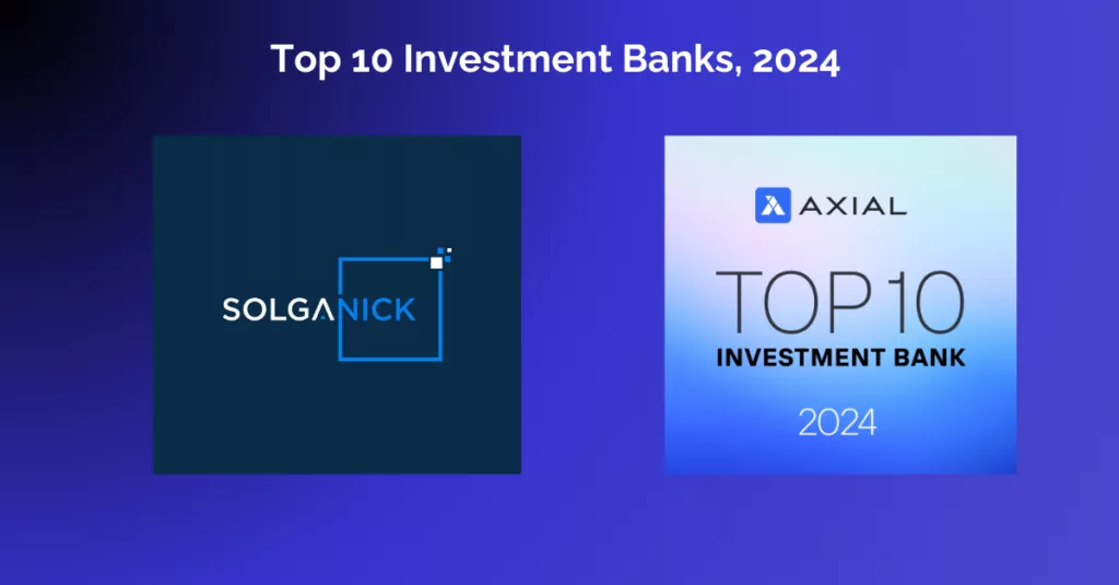 Solganick named Top 10 Lower Middle Market Investment bank by Axial