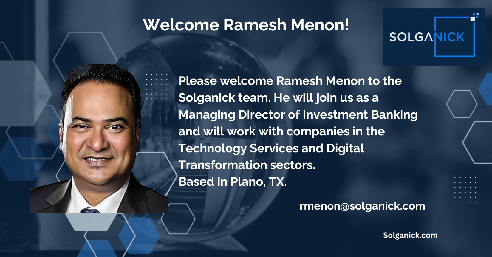 Ramesh Menon Managing Director Plano TX