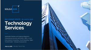 technology services mergers report Q2 2026