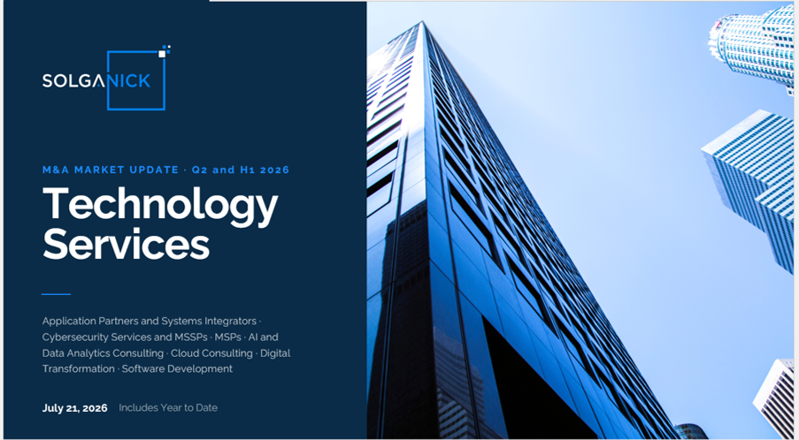technology services mergers report Q2 2026