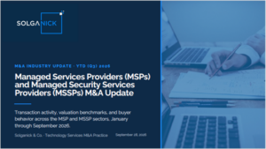 managed services providers mergers report 2026