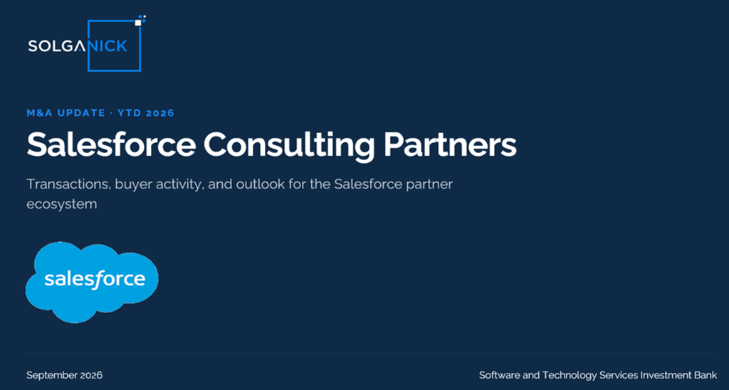 Salesforce Consulting Partners Mergers Acquisitions Update YTD Sept 2026